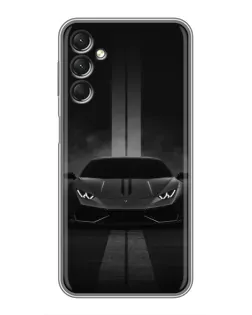 Чехол для Samsung Galaxy A24 с картинкой «Lamborghini симметрия дорог»