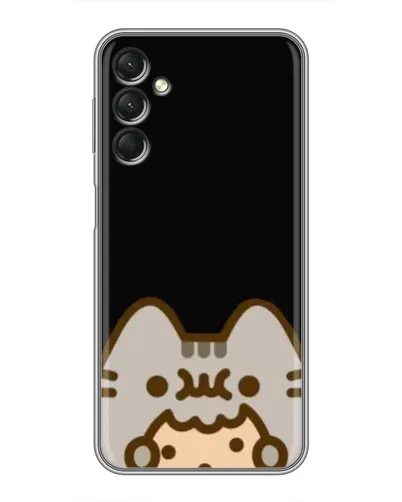 Чехол для Samsung Galaxy A24 с картинкой «Пушин на черном» Чехол для Samsung Galaxy A24 с картинкой «Пушин на черном»