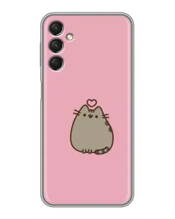 Чехол для Samsung Galaxy A24 с картинкой «Pusheen сердце»