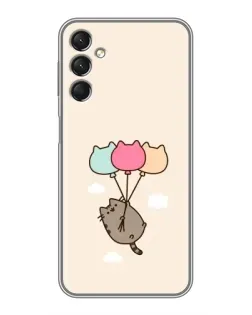 Чехол для Samsung Galaxy A24 с картинкой «Пушин на шариках»