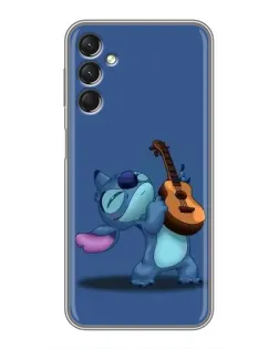 Чехол для Samsung Galaxy A24 с картинкой «Стич с укулеле»