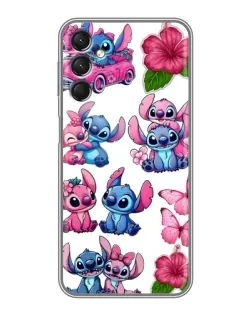 Чехол для Samsung Galaxy A24 с картинкой «Стикеры Stitch и Angel»