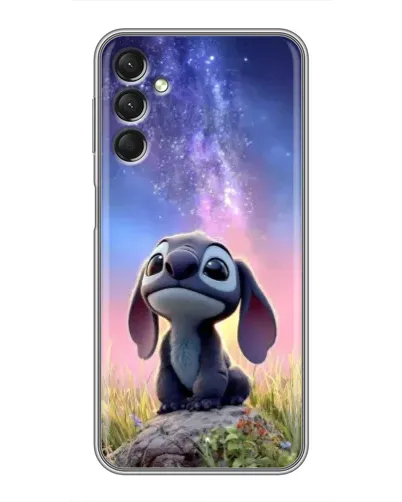 Чехол для Samsung Galaxy A24 с картинкой «Стич на рассвете»