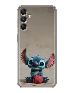 Чехол для Samsung Galaxy A24 с картинкой «Стич на коричневом фоне»
