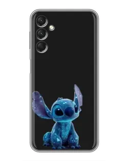 Чехол для Samsung Galaxy A24 с картинкой «Стич на черном»