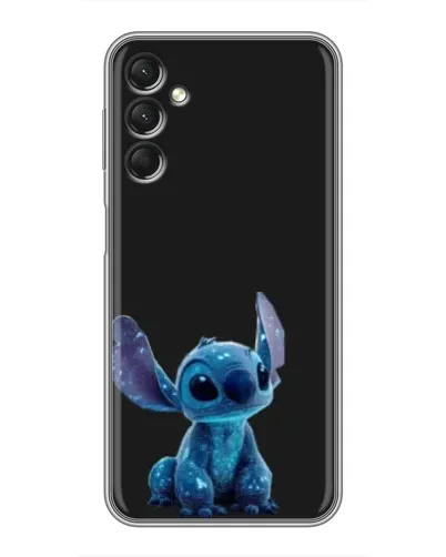Чехол для Samsung Galaxy A24 с картинкой «Стич на черном»