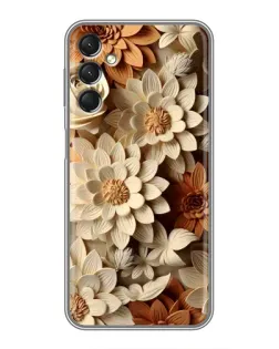 Чехол для Samsung Galaxy A24 с картинкой «Бежевый флористический декор» Чехол для Samsung Galaxy A24 с картинкой «Бежевый флористический декор»