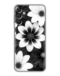 Чехол для Samsung Galaxy A24 с картинкой «Монохромные астры» Чехол для Samsung Galaxy A24 с картинкой «Монохромные астры»