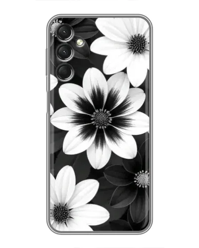 Чехол для Samsung Galaxy A24 с картинкой «Монохромные астры» Чехол для Samsung Galaxy A24 с картинкой «Монохромные астры»