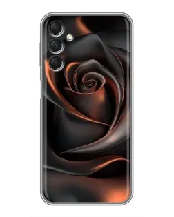 Чехол для Samsung Galaxy A24 с картинкой «Шелковая черная роза» Чехол для Samsung Galaxy A24 с картинкой «Шелковая черная роза»