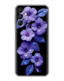 Чехол для Samsung Galaxy A24 с картинкой «Фиолетовые цветы с росою» Чехол для Samsung Galaxy A24 с картинкой «Фиолетовые цветы с росою»