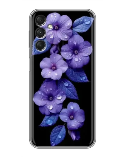 Чехол для Samsung Galaxy A24 с картинкой «Фиолетовые цветы с росою» Чехол для Samsung Galaxy A24 с картинкой «Фиолетовые цветы с росою»