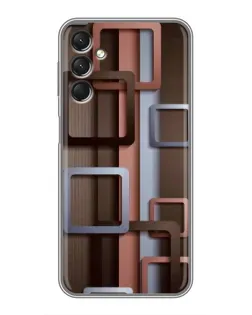Чехол для Samsung Galaxy A24 с картинкой «Коричневые объемные квадраты» Чехол для Samsung Galaxy A24 с картинкой «Коричневые объемные квадраты»