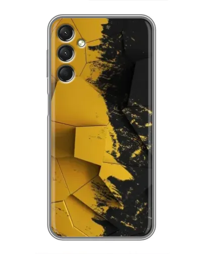 Чехол для Samsung Galaxy A24 с картинкой «Золотые осколки геометрии»