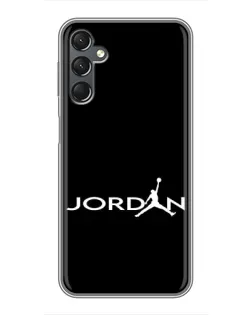 Чехол для Samsung Galaxy A25 (A256) с картинкой «Jordan White Logo»