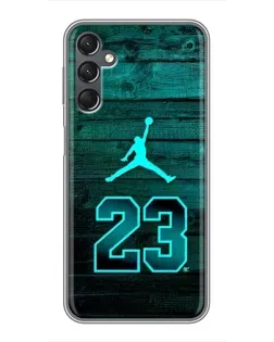 Чехол для Samsung Galaxy A25 (A256) с картинкой «Jordan Cyan 23»