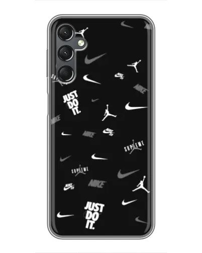Чехол для Samsung Galaxy A25 (A256) с картинкой «Nike Black Pattern» Чехол для Samsung Galaxy A25 (A256) с картинкой «Nike Black Pattern»