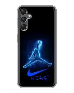 Чехол для Samsung Galaxy A25 (A256) с картинкой «Jordan Neon Blue»
