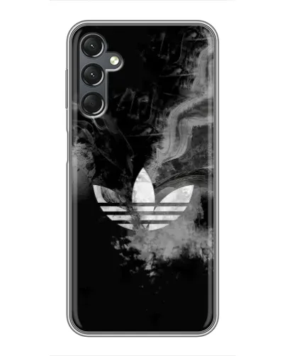 Чехол для Samsung Galaxy A25 (A256) с картинкой «Абстрактный дым Adidas»