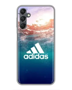 Чехол для Samsung Galaxy A25 (A256) с картинкой «Океанская глубина адидас»