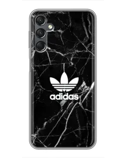 Чехол для Samsung Galaxy A25 (A256) с картинкой «Белый мрамор Adidas»