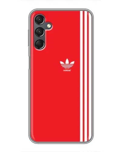Чехол для Samsung Galaxy A25 (A256) с картинкой «Красный минимализм Adidas»