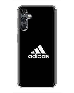 Чехол для Samsung Galaxy A25 (A256) с картинкой «Черная классика Adidas»