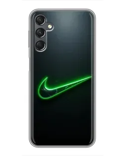 Чехол для Samsung Galaxy A25 (A256) с картинкой «Неоновый контур Nike»