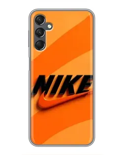 Чехол для Samsung Galaxy A25 (A256) с картинкой «Оранжевый драйв Nike»