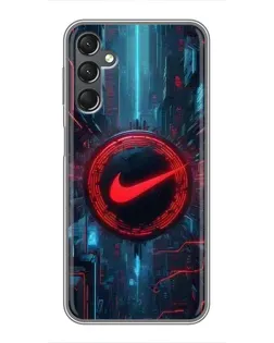 Чехол для Samsung Galaxy A25 (A256) с картинкой «Техногенный стиль Nike»