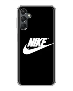 Чехол для Samsung Galaxy A25 (A256) с картинкой «Nike — мазки краски»
