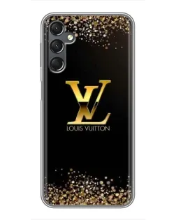 Чехол для Samsung Galaxy A25 (A256) с картинкой «LV — золотые искры»