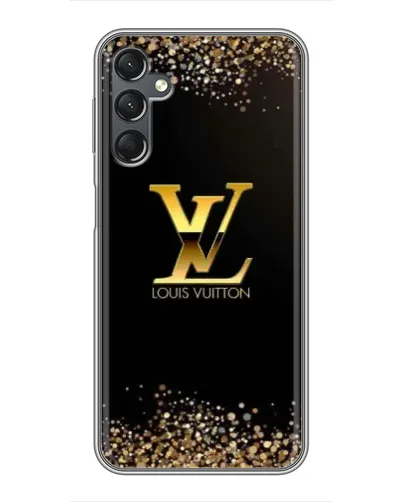 Чехол для Samsung Galaxy A25 (A256) с картинкой «LV — золотые искры»