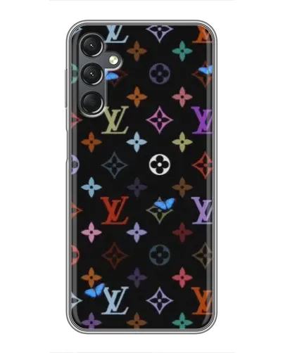 Чехол для Samsung Galaxy A25 (A256) с картинкой «Цветная монограмма LV»