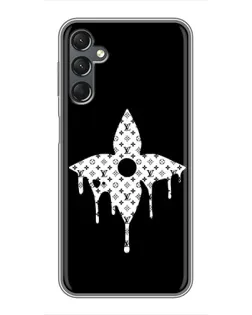 Чехол для Samsung Galaxy A25 (A256) с картинкой «Цветочная монограмма»
