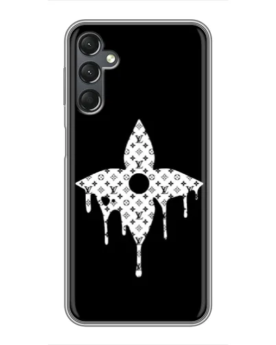 Чехол для Samsung Galaxy A25 (A256) с картинкой «Цветочная монограмма»
