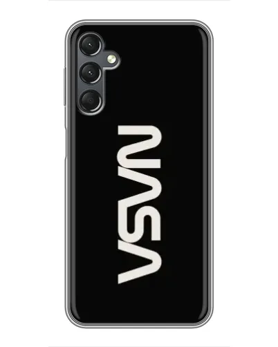 Чехол для Samsung Galaxy A25 (A256) с картинкой «NASA — вертикальный логотип»