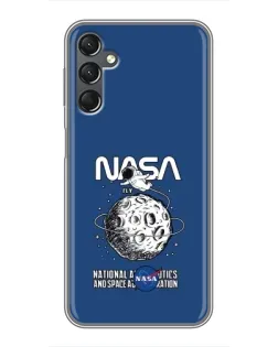 Чехол для Samsung Galaxy A25 (A256) с картинкой «NASA — лунная миссия»