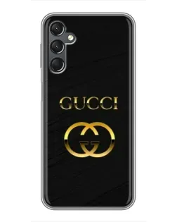 Чехол для Samsung Galaxy A25 (A256) с картинкой «Золотой логотип Gucci»