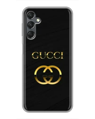 Чехол для Samsung Galaxy A25 (A256) с картинкой «Золотой логотип Gucci»