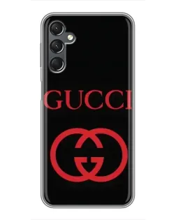 Чехол для Samsung Galaxy A25 (A256) с картинкой «Gucci — красный логотип»