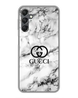 Чехол для Samsung Galaxy A25 (A256) с картинкой «Gucci — мраморный шик»