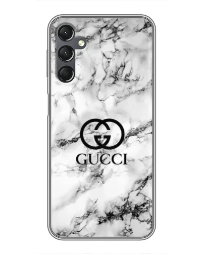 Чехол для Samsung Galaxy A25 (A256) с картинкой «Gucci — мраморный шик»