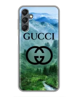 Чехол для Samsung Galaxy A25 (A256) с картинкой «Gucci — горный пейзаж»