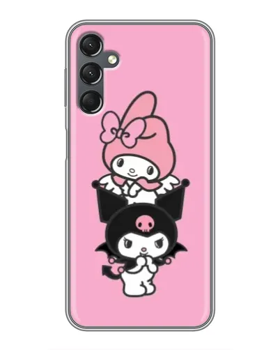 Чехол для Samsung Galaxy A25 (A256) с картинкой «Трио My Melody и Kuromi»