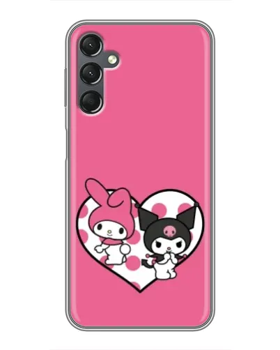 Чехол для Samsung Galaxy A25 (A256) с картинкой «Kuromi и My Melody»