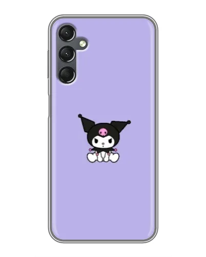 Чехол для Samsung Galaxy A25 (A256) с картинкой «Kuromi — фиолетовый минимализм»