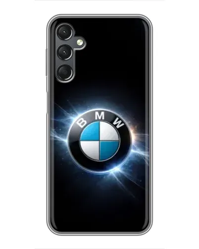 Чехол для Samsung Galaxy A25 (A256) с картинкой «BMW — неоновое сияние»