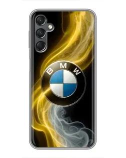 Чехол для Samsung Galaxy A25 (A256) с картинкой «Золотистый дым BMW»