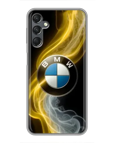 Чехол для Samsung Galaxy A25 (A256) с картинкой «Золотистый дым BMW»